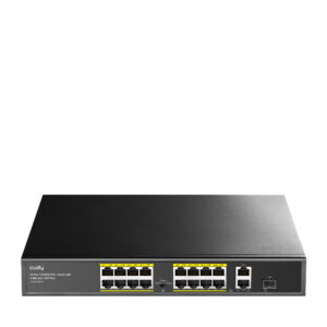 Cudy FS1018PS1 16 Port 10/100Mbps 200W PoE+,2 Gigabit Uplink Portlu, SFP VLAN CCTV SFP Metal Switch