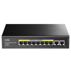 Cudy GS1010PE 8 Port Gigabit PoE+ 2x10/100/100Mbps Metal Switch