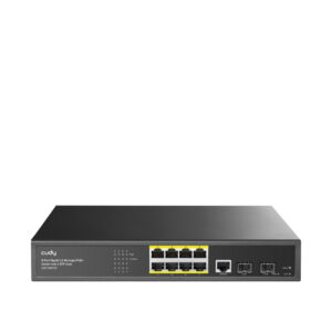 Cudy GS2008PS2 2Port SFP,1Consol,2Combo,8 Port PoE L2 Yönetilebilir Gigabit Metal Switch