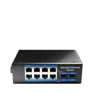 Cudy IG1008S2P 8 Port Gigabit 240W PoE+,2SFP, 2km Çoklu,80km Tekli Mod IP40 Metal Endüstriyel Switch