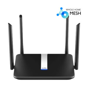 Cudy X6 5GHz 1200Mbps, 2.4GHz 574Mbps,5 Gigabit Port,4x5dBi, DDNS Wi-Fi 6 Mesh Router (AX1800Serisi)